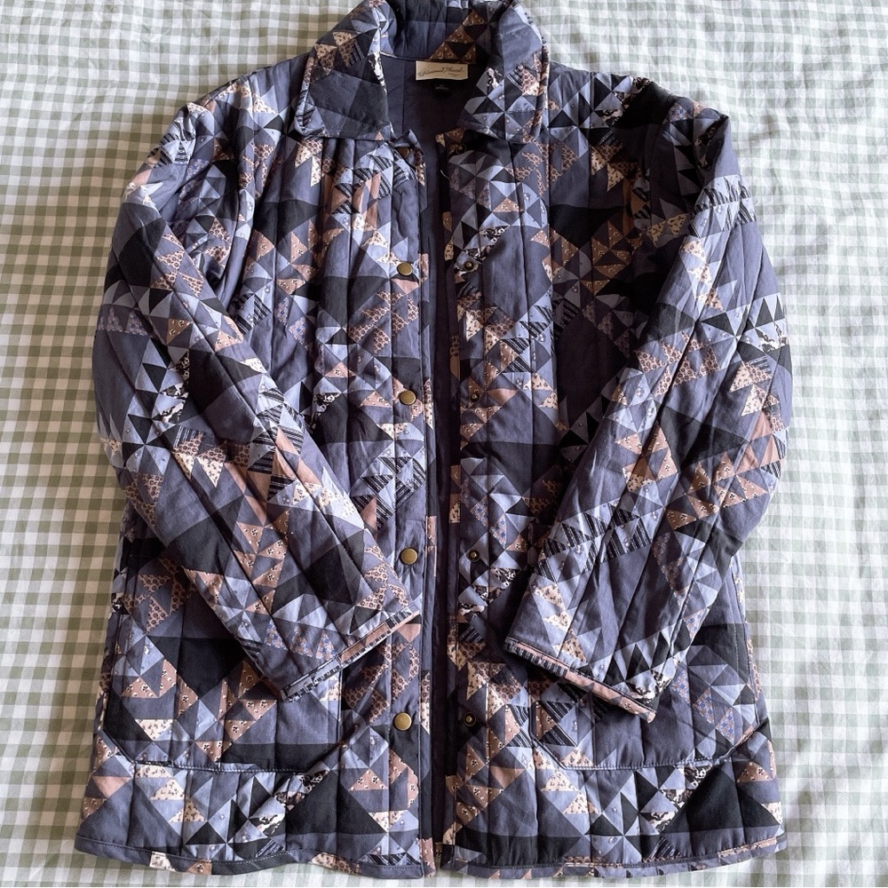 Quilted Snap Button Jacket